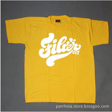 Pure Cotton Color Round Collar Cotta T-shirt